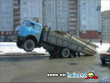 Priceperea consta in a face camionul sa
stea in echilibru