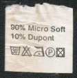 90% Micro Soft 10% Dupont
