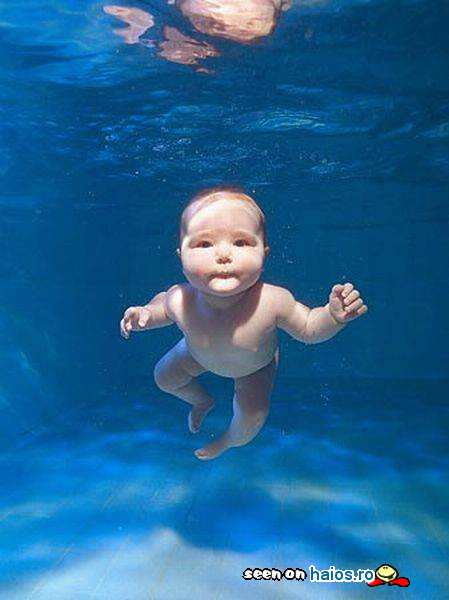 Nou nascut pe sub apa