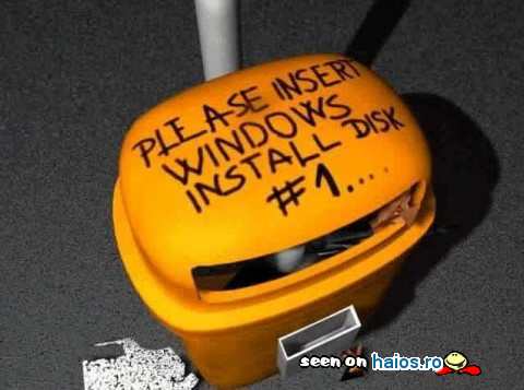 Please insert Windows Install Disk #1