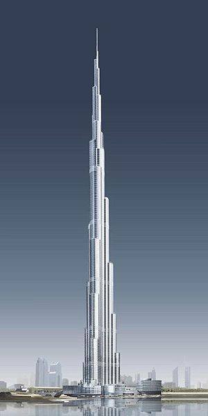 Cel mai inalt turn din lume, Burj Dubai
(Burj Khalifa), sageata spre cer
