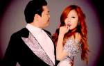 PSY Oppa Gangnam Style impreuna cu
Hyuna, un cantaret ce face furori la
costum!