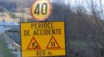 Indicator rutier: Pericol de accidente
in 400 de metri, redu viteza la 40km/h.
Tu dupa cata vreme ai observat?