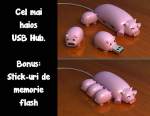 Cel mai haios USB Hub. Bonus: stick-uri
de memorie flash USB