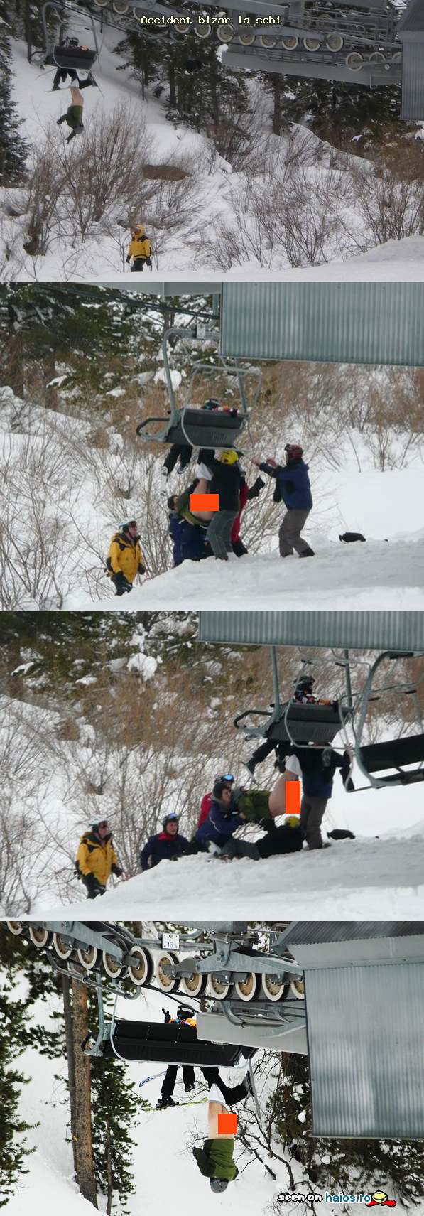 Accident bizar pe partia de schi, la
telescaun, intr-o duminica