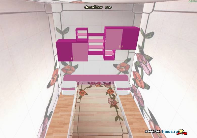 design dormitor roz floral