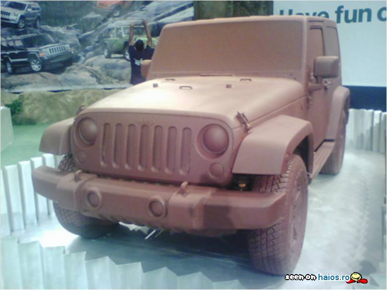 Un nou model auto: Jeep-ul din ciocolata