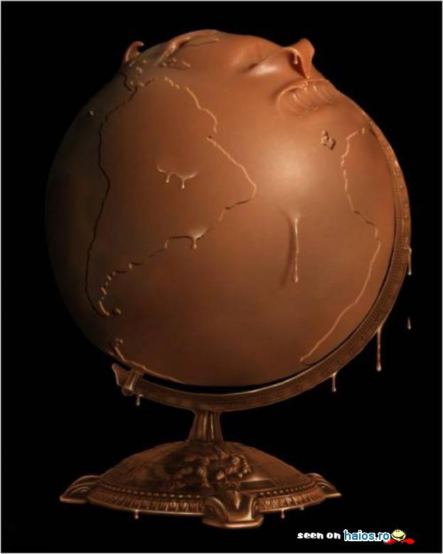 Globul pamantesc din ciocolata