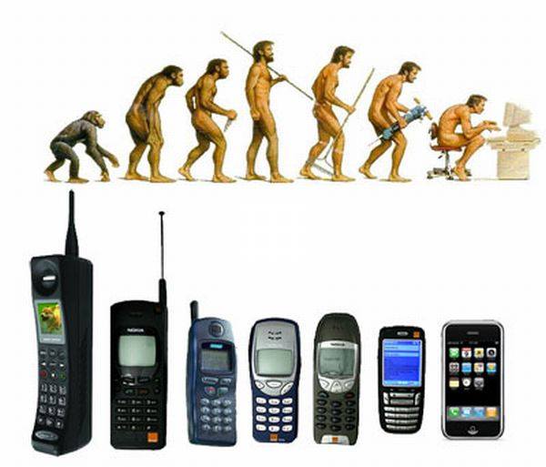 Istoria omului si a telefoanelor mobile,
pe scurt, in imagini