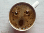 Pentru bautori: cafeaua cu
personalitate, care te stramba si-ti
face cu ochiul!